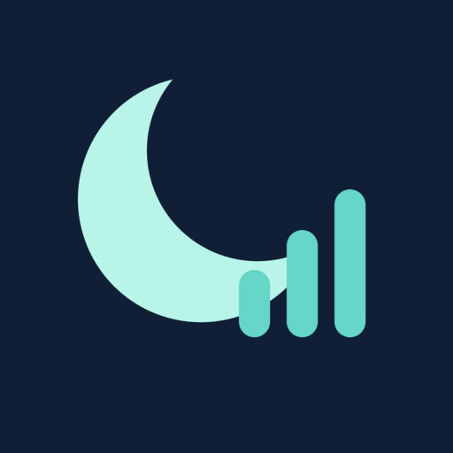MDSleepChart crescent moon and rising bars logo